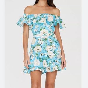 Yumi Kim Off-the-Shoulder Floral Mini